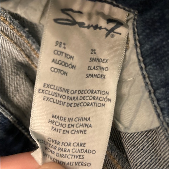 NWOT Seven Denim Short Stretch Overalls - 14 - Picture 9 of 10